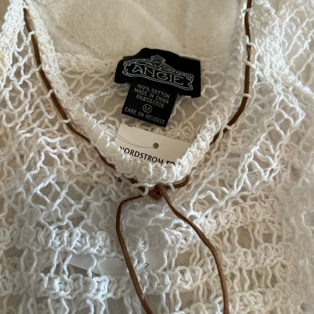 Angie boho knit and fringe top